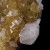 Calcite on Fluorite (fluorescent) Moscona Mine M04487
